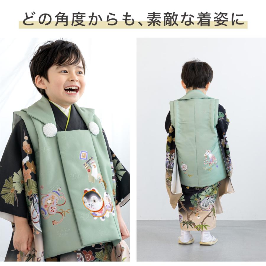 SOUBIEN（創美苑） レンタル 七五三 着物 3歳 男の子 フルセット 紫