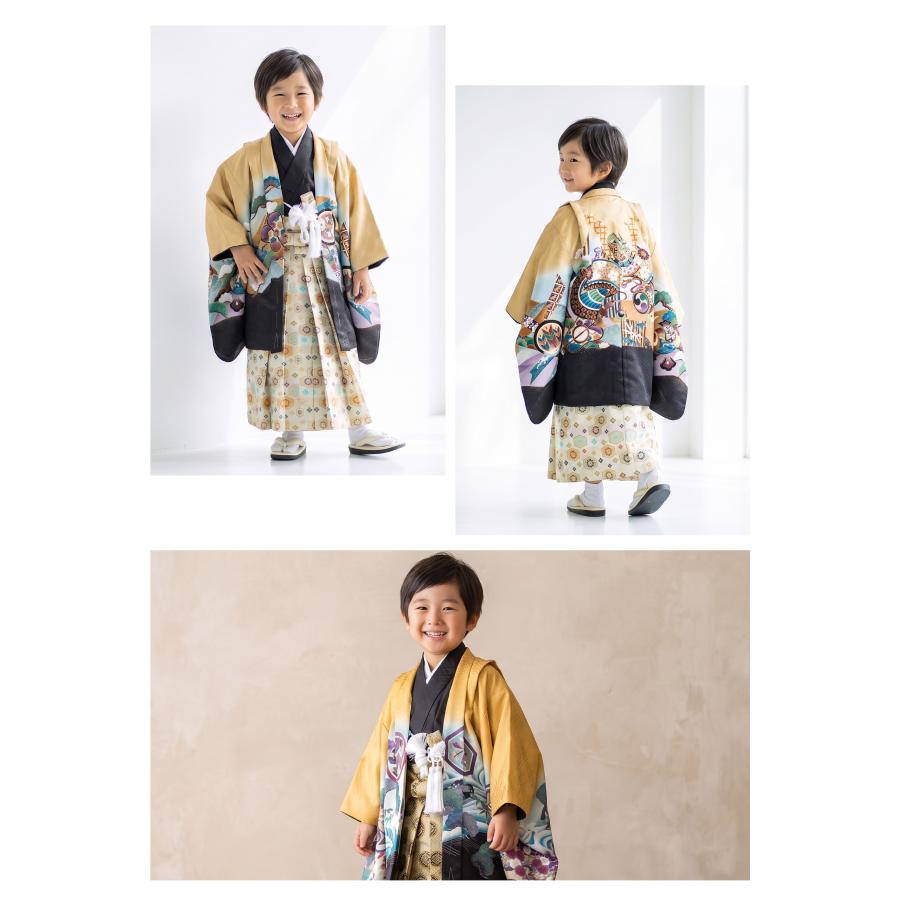 SOUBIEN（創美苑） レンタル 七五三 着物 男の子 5歳 羽織袴 袴セット