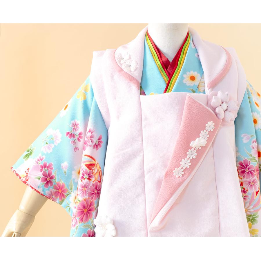 SOUBIEN（創美苑） レンタル 七五三 女の子 3歳 着物 被布 フルセット