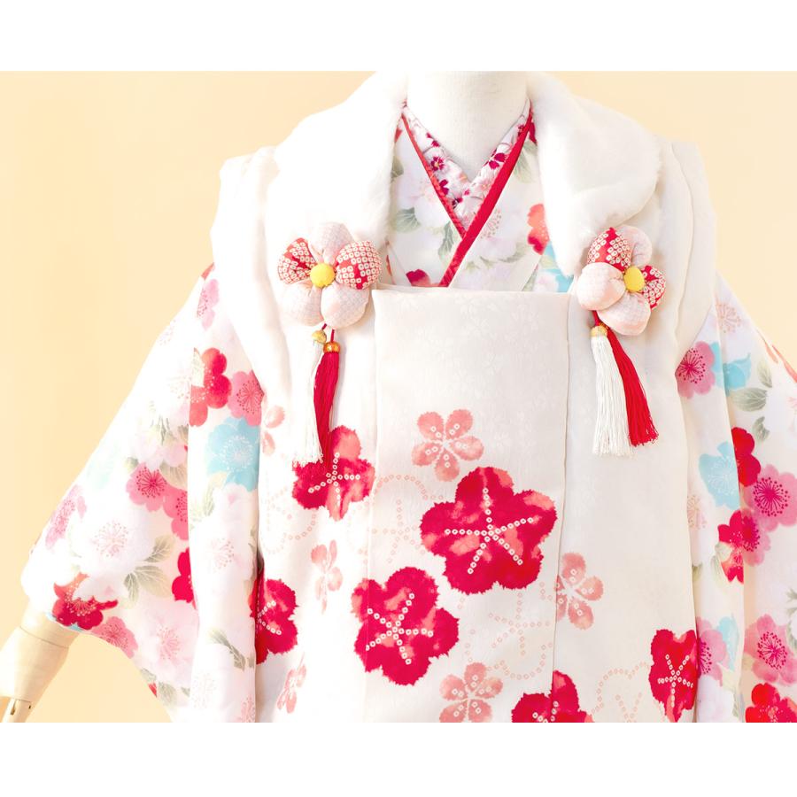 SOUBIEN（創美苑） レンタル 七五三 女の子 3歳 着物 被布 フルセット