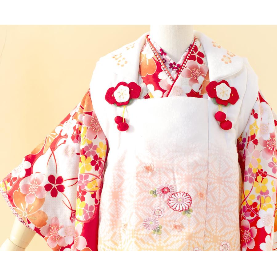 SOUBIEN（創美苑） レンタル 七五三 女の子 3歳 着物 被布 フルセット