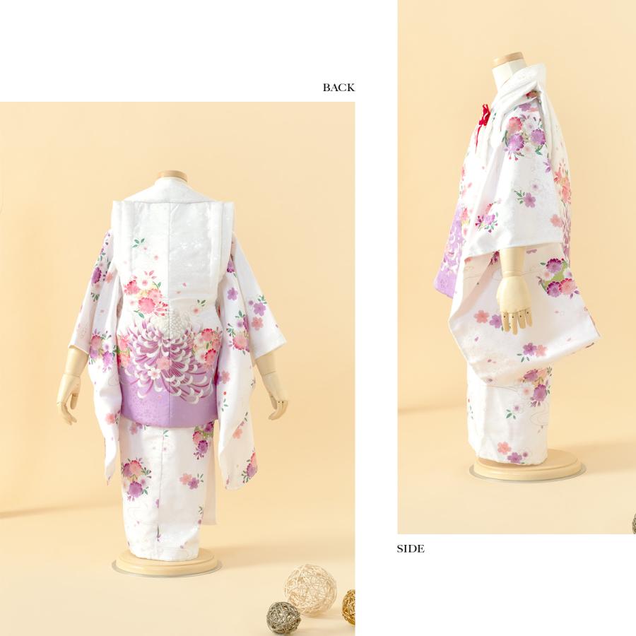 SOUBIEN（創美苑） レンタル 七五三 女の子 3歳 着物 被布 フルセット