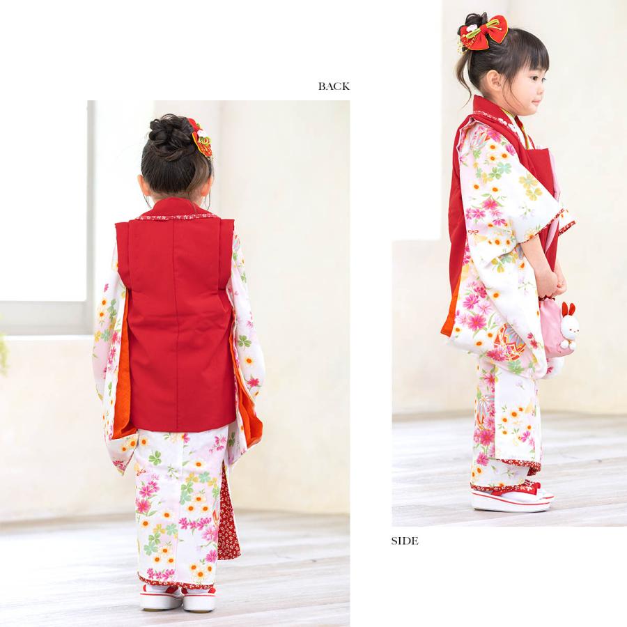 SOUBIEN（創美苑） レンタル 七五三 女の子 3歳 着物 被布 フルセット