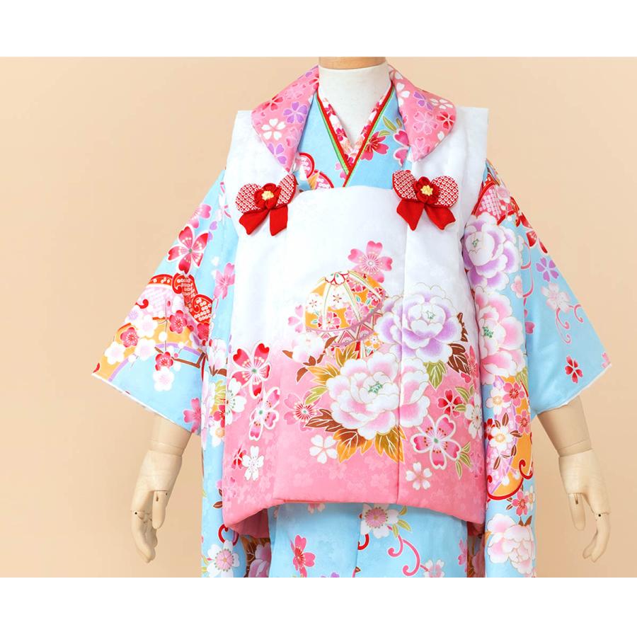 SOUBIEN（創美苑） レンタル 七五三 女の子 3歳 着物 被布 フルセット