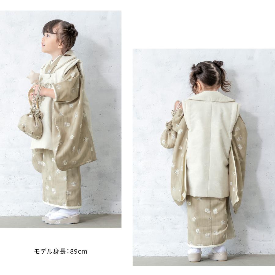 SOUBIEN（創美苑） レンタル 七五三 女の子 3歳 着物 被布 フルセット