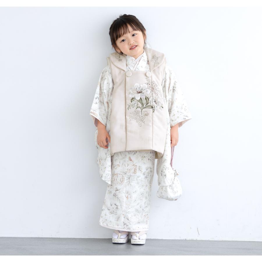 ポンポネット＆JAPAN STYLE 七五三 3歳.着物.被布女の子セット 3⑬ ポンポネット＆JAPAN STYLE 七五三 3歳.着物.被布女の子セット 3⑬
