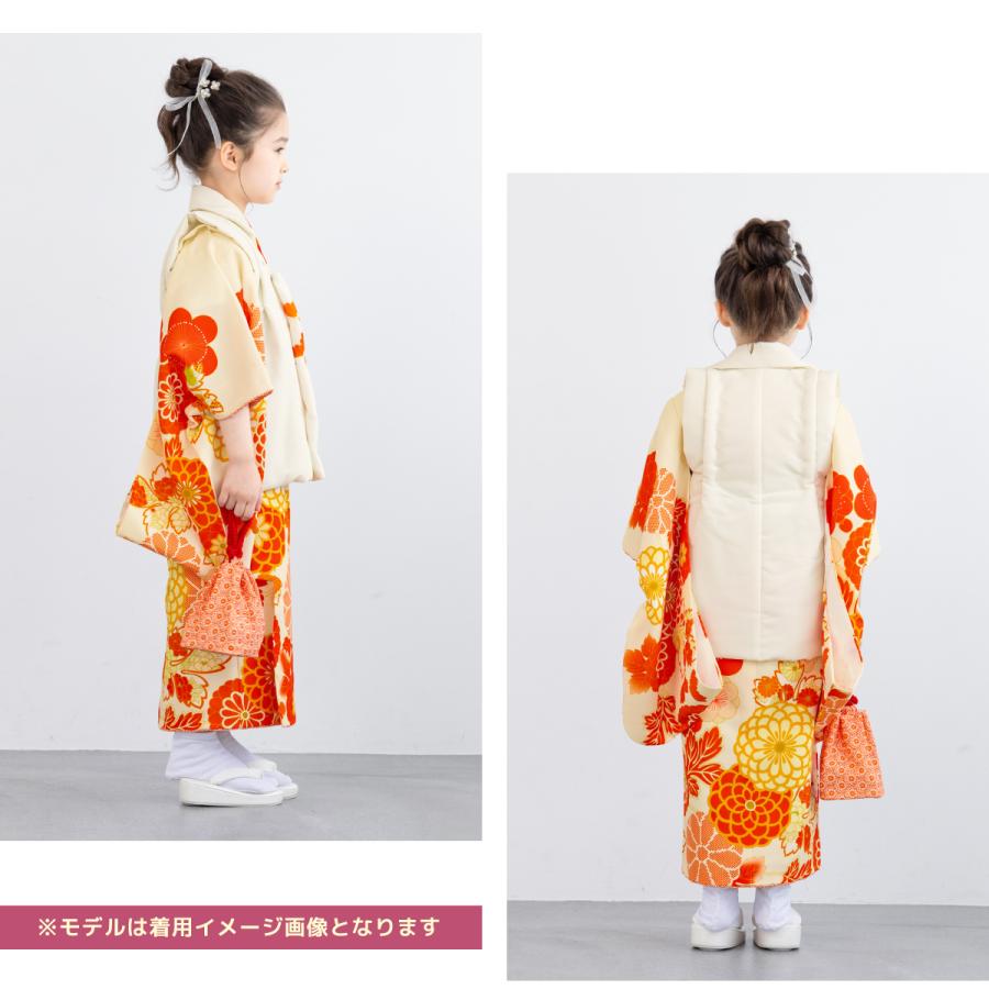 SOUBIEN レンタル 七五三 女の子 3歳 着物 被布 フルセット