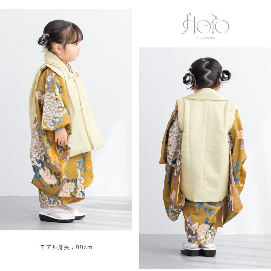 SOUBIEN（創美苑） レンタル 七五三 女の子 3歳 着物 被布 フルセット