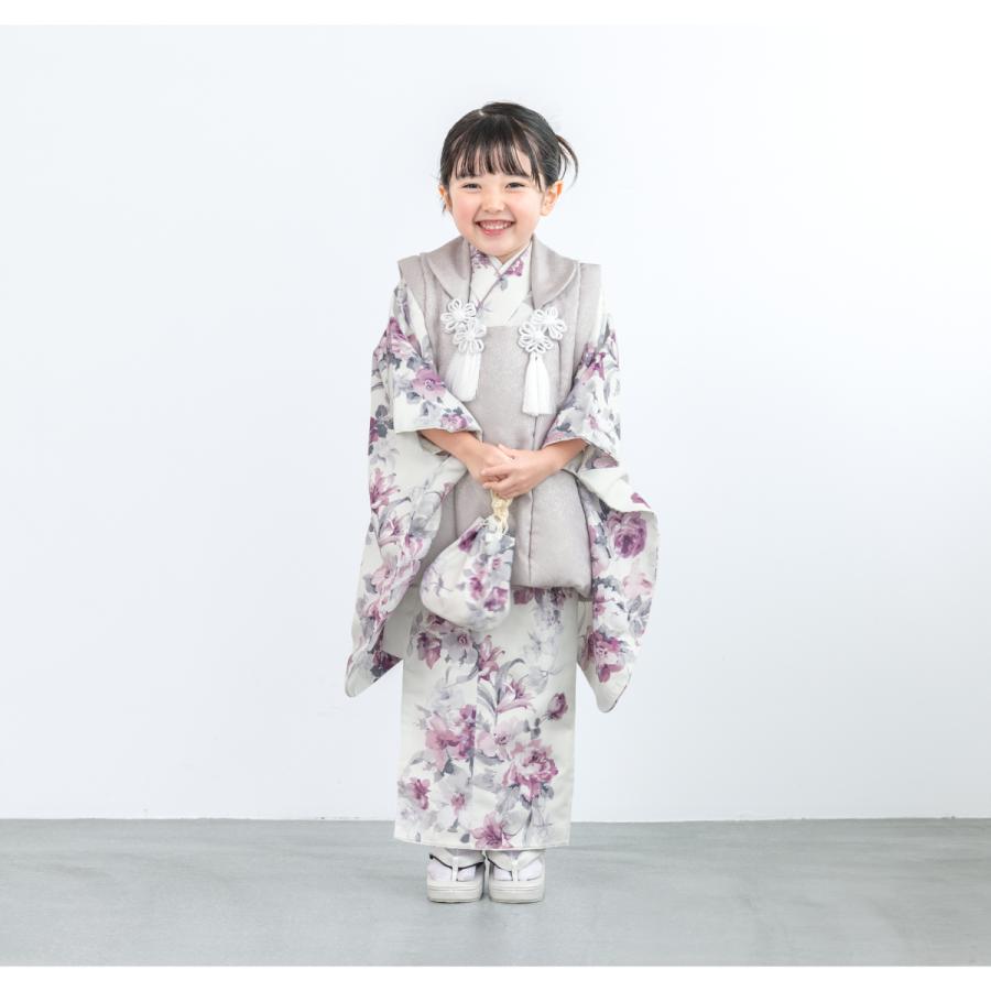七五三 3歳 女の子　フルセット 七五三 女の子 被布セット フルセット 3才 3歳 白 レース 販売
