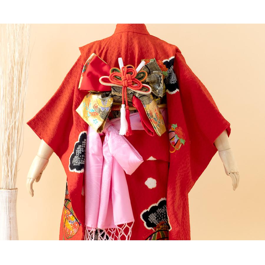 SOUBIEN（創美苑） 七五三 着物 レンタル 3歳 女の子 フルセット 赤