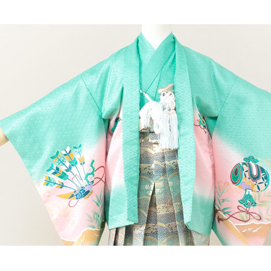 SOUBIEN（創美苑） 七五三 着物 レンタル 小さめ5歳 男の子 フルセット