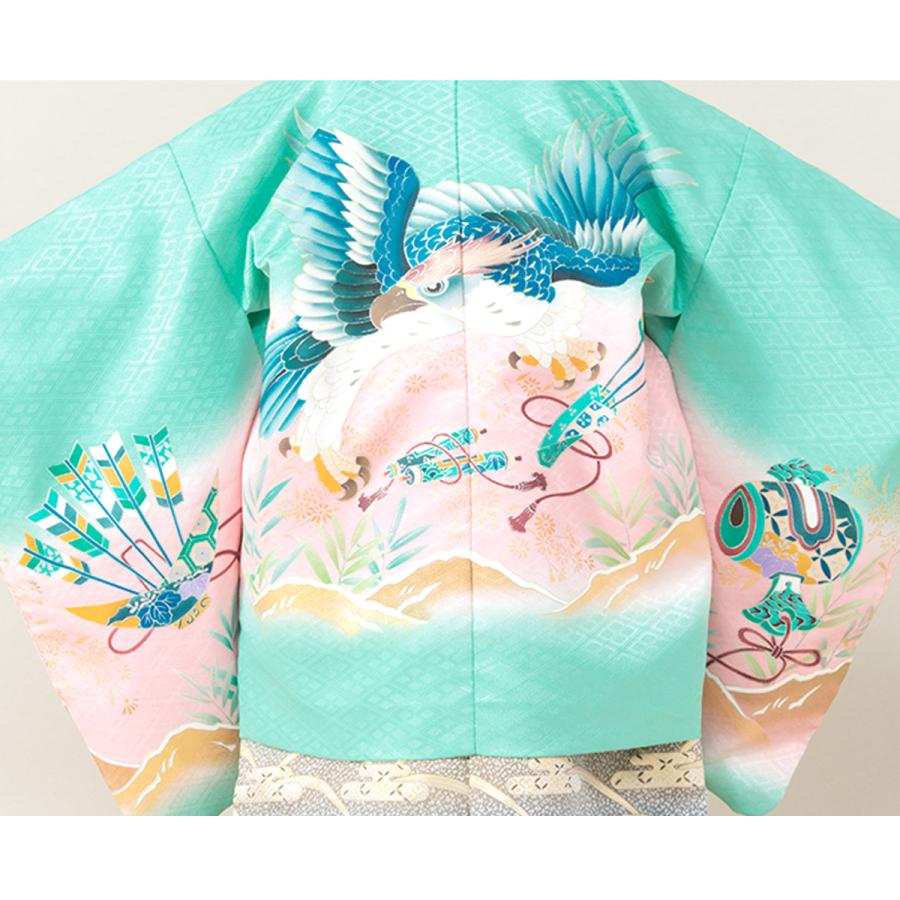 SOUBIEN（創美苑） 七五三 着物 レンタル 小さめ5歳 男の子 フルセット