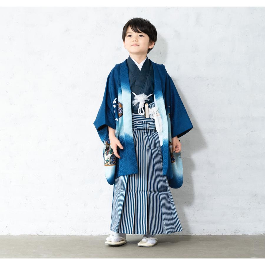 七五三 着物 レンタル 5歳 男の子 フルセット 袴セット 紺 七五三 着物 レンタル 5歳 男の子 フルセット 袴セット 紺