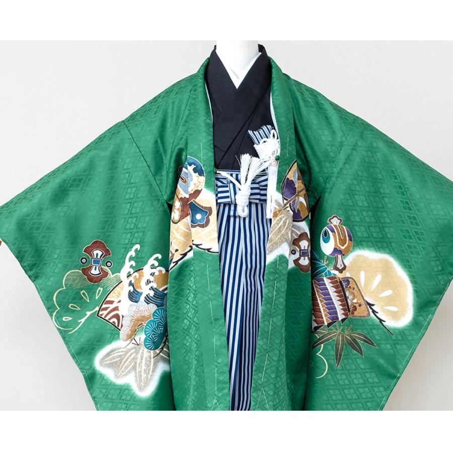 SOUBIEN 七五三 着物 レンタル 5歳 男の子 フルセット 袴セット