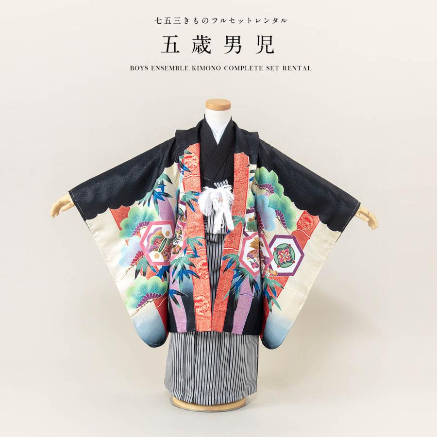 五歳　袴セット　美品 SOUBIEN 七五三 着物 5歳 販売 五歳 袴セット 10点セット 羽織
