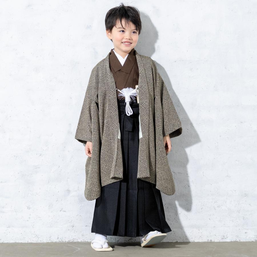 SOUBIEN レンタル 七五三 着物 男の子 5歳 羽織袴 袴セット フル