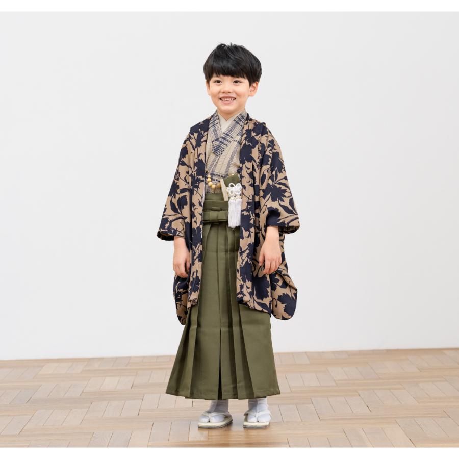 SOUBIEN レンタル 七五三 着物 男の子 5歳 羽織袴 袴セット フル