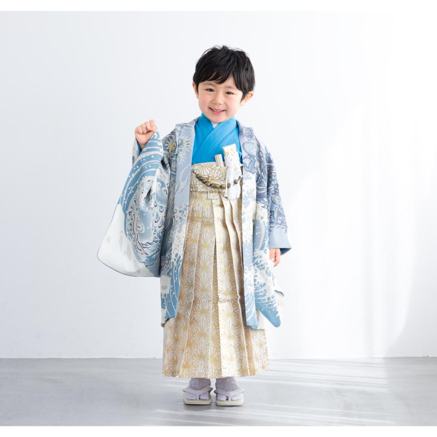 七五三　5歳　フルセット 七五三 フルセット レンタル 5歳 着物 羽織 男の子 袴セット
