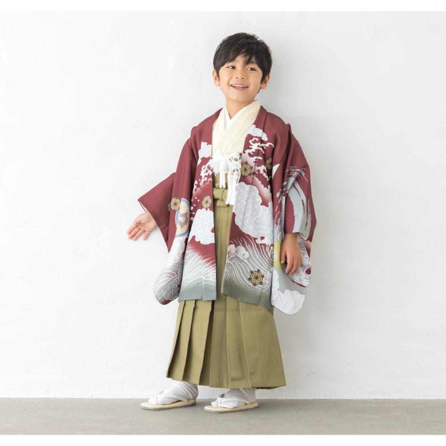 SOUBIEN 七五三 フルセット レンタル 5歳 着物 羽織 男の子 袴