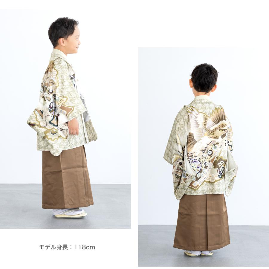 七五三 5歳 男の子 袴 ブラウン くすみ  フルセット 楽天市場】七五三 5歳 フルセット レンタル 753 男児 着物 男の子 ( 五
