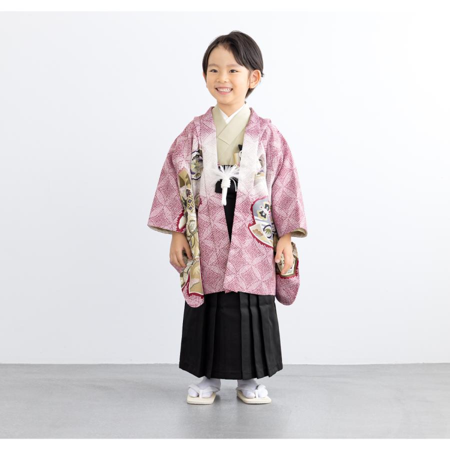 SOUBIEN（創美苑） レンタル 七五三 着物 男の子 5歳 袴セット フル