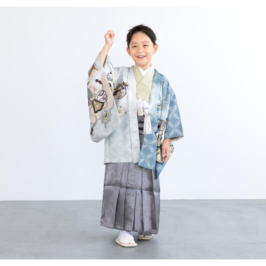 SOUBIEN（創美苑） レンタル 七五三 着物 男の子 5歳 袴セット フル