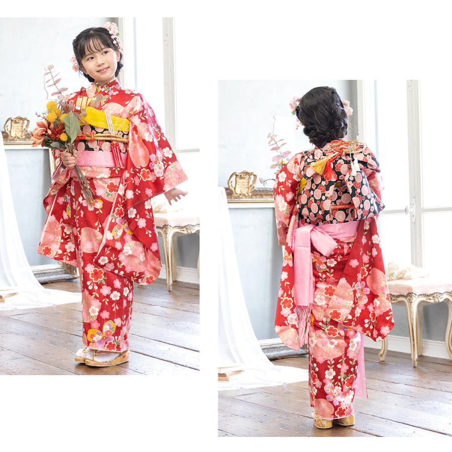 日本最大の 専用です☆アンティーク着物と赤の作り帯☆七五三３歳 