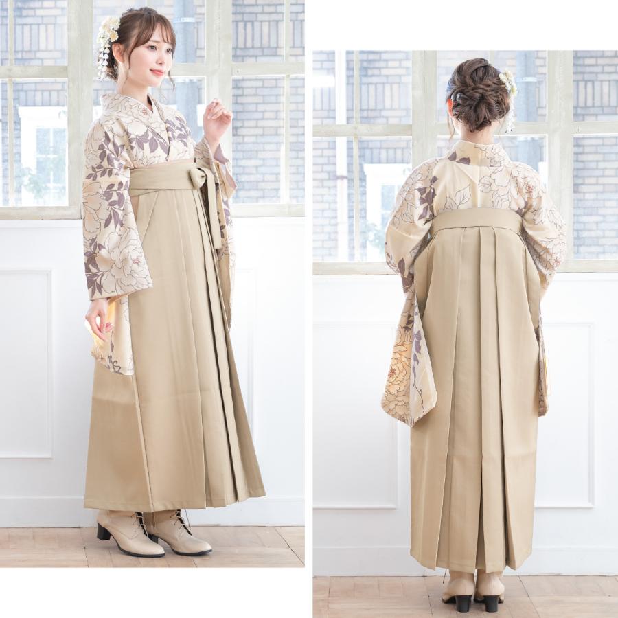 SOUBIEN（創美苑） レンタル 卒業式 袴 女性 袴セット クリーム 薄