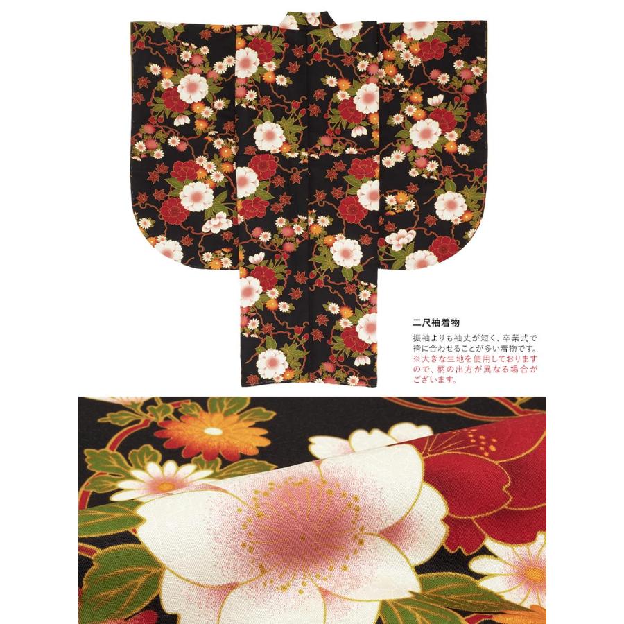 SOUBIEN（創美苑） レンタル 卒業式 袴 女性 袴セット 黒 モカブラウン