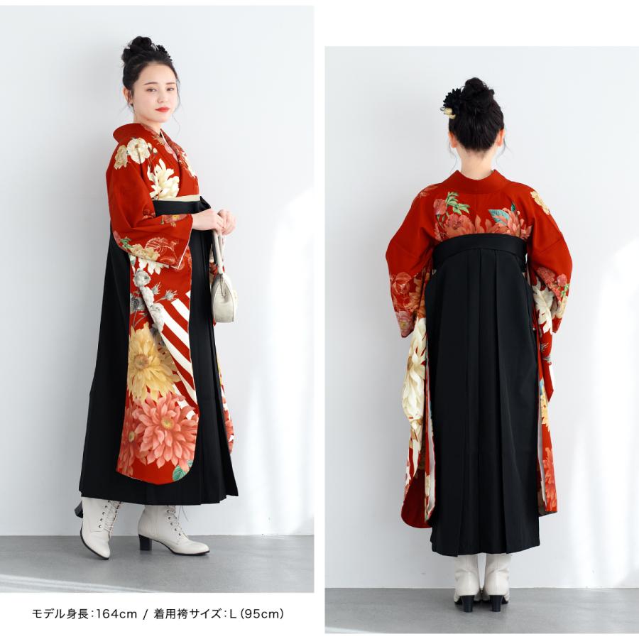 振袖　袴　フルセット　赤 SOUBIEN（創美苑） レンタル 卒業式 袴 フルセット 女性 袴セット 赤