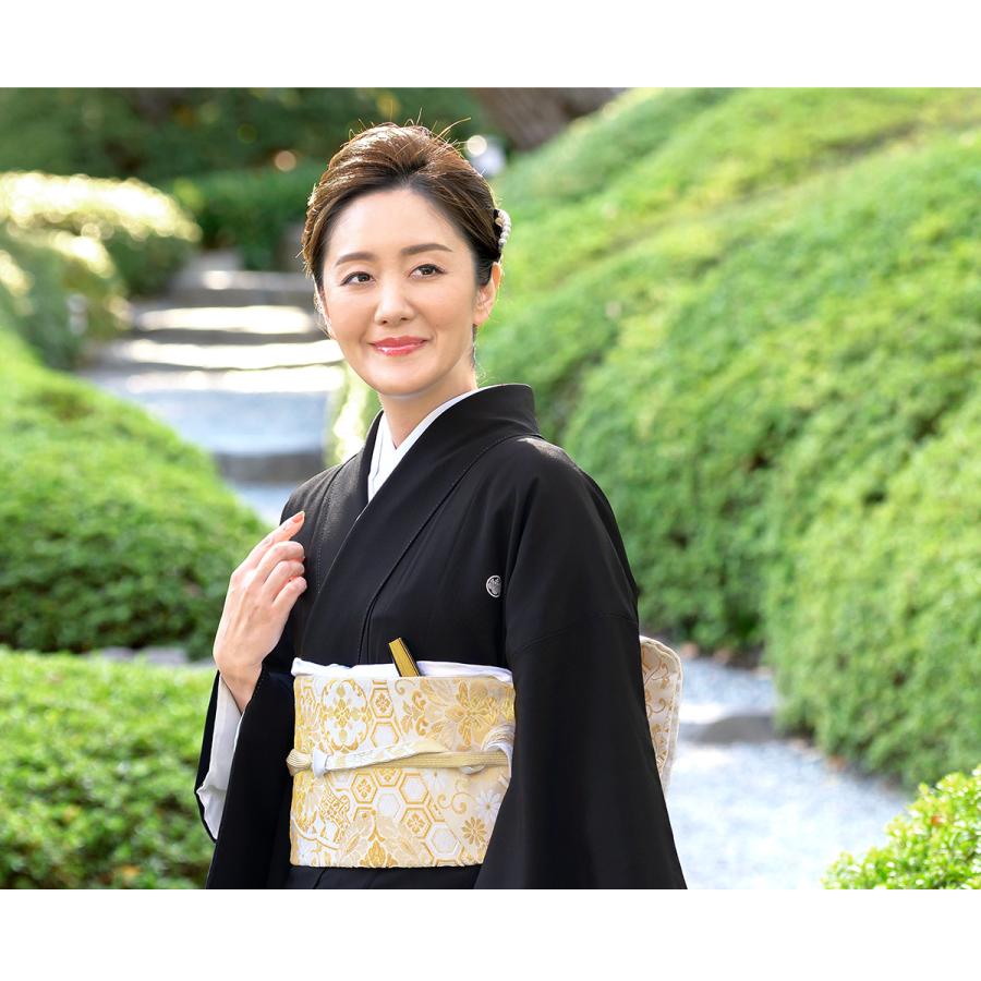 SOUBIEN（創美苑） 黒留袖 レンタル 結婚式 着物 フルセット 正絹 黒