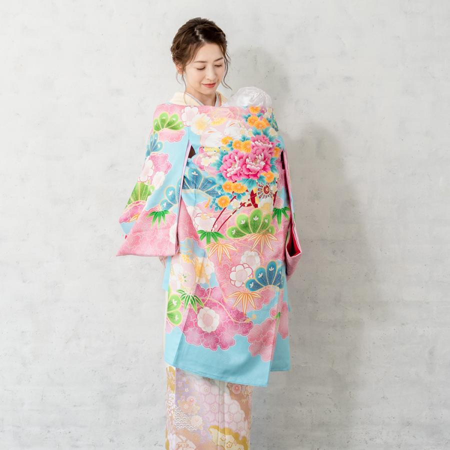 SOUBIEN（創美苑） レンタル 産着 お宮参り 女の子 フルセット 水色