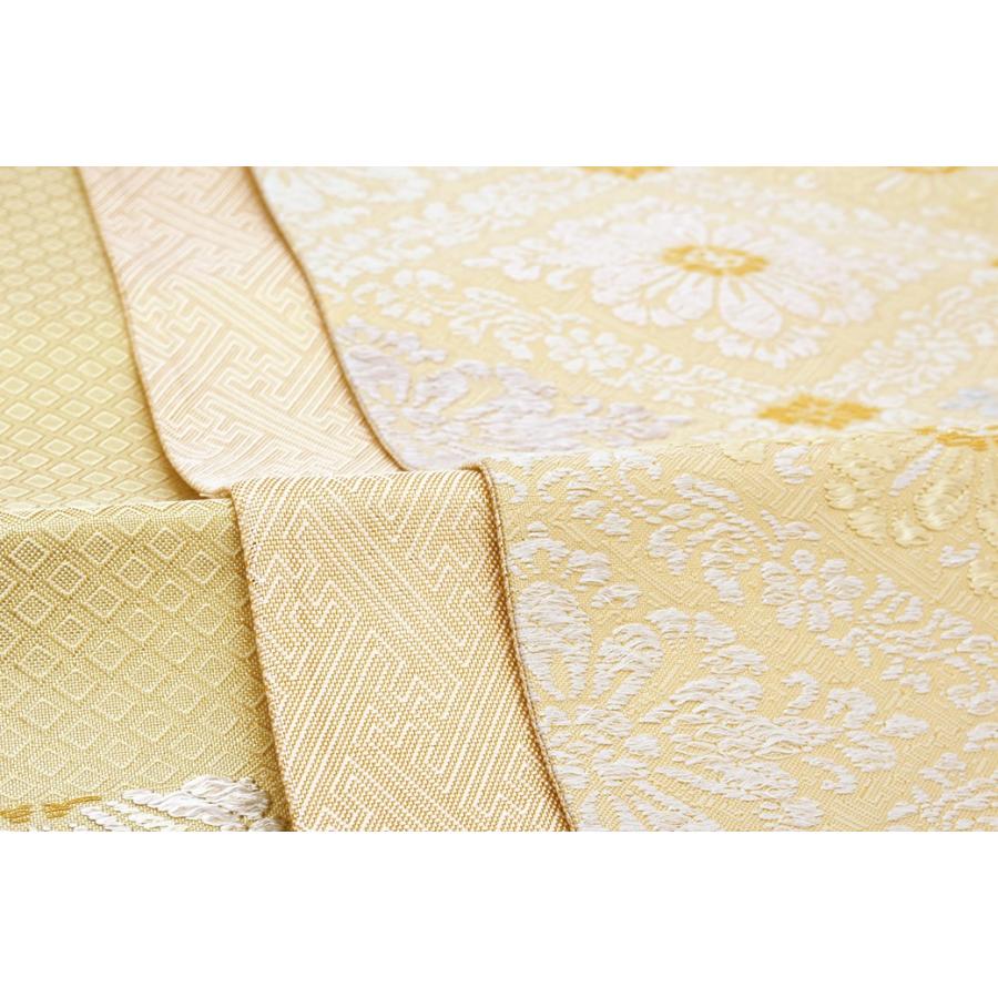 訳あり 袋帯 未仕立て 橋本テル織物 金色 ゴールド 白 花菱 京都 訳あり 袋帯 未仕立て 橋本テル織物 金色 ゴールド 白 花菱 京都