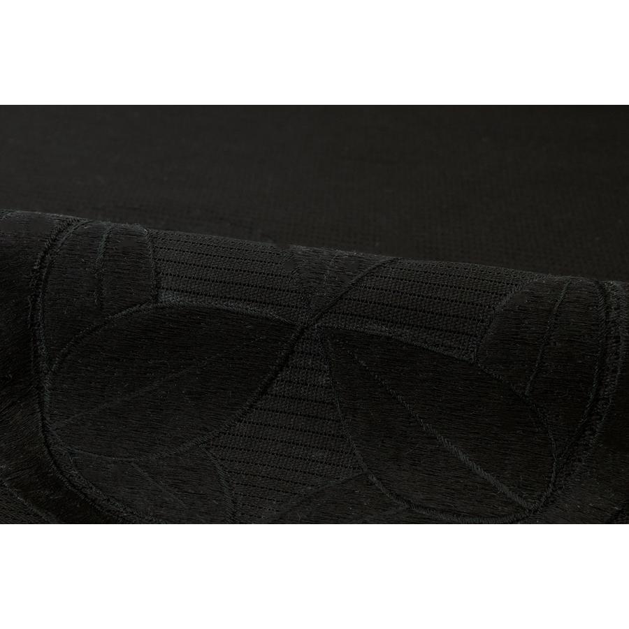 【未仕立て】訳あり 名古屋帯 九寸 田中伝謹製 黒 九枚笹紋 家紋 絽 正絹 黒共帯 喪服 西陣織 650 お太鼓柄 三通柄 夏向き 反物 なごや帯 ブラックフォーマル お通夜 告別式 仏事 日本製 SOUBIEN（創美苑） 【未仕立て】訳あり 名古屋帯 九寸 田中伝謹製 黒