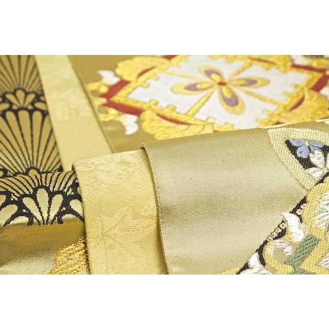 A 102六通柄袋帯　唐織桐菊辻ヶ花鳥　金糸美品　振袖向き A 102六通柄袋帯 唐織桐菊辻ヶ花鳥 金糸美品 振袖向き - メルカリ