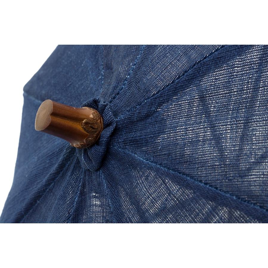 SOUBIEN（創美苑） 日傘 藍 インディゴブルー ネイビー 青 花