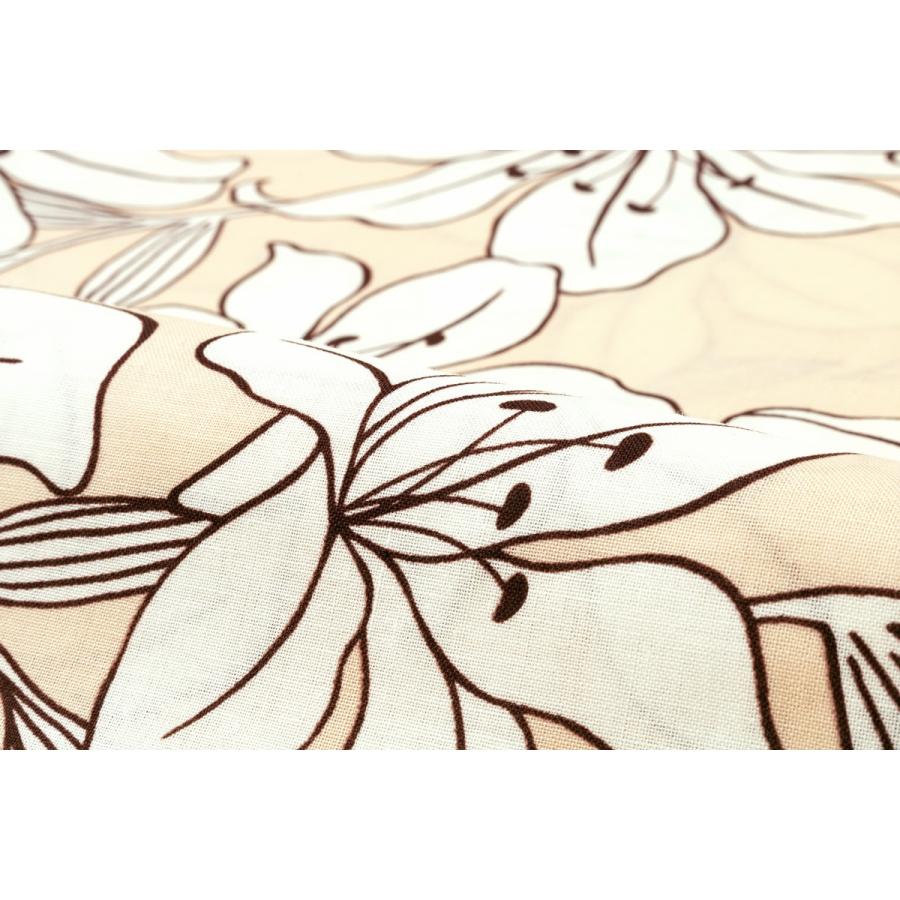 SOUBIEN（創美苑） 浴衣 レディース クリーム 薄黄色系 白 百合 ユリ