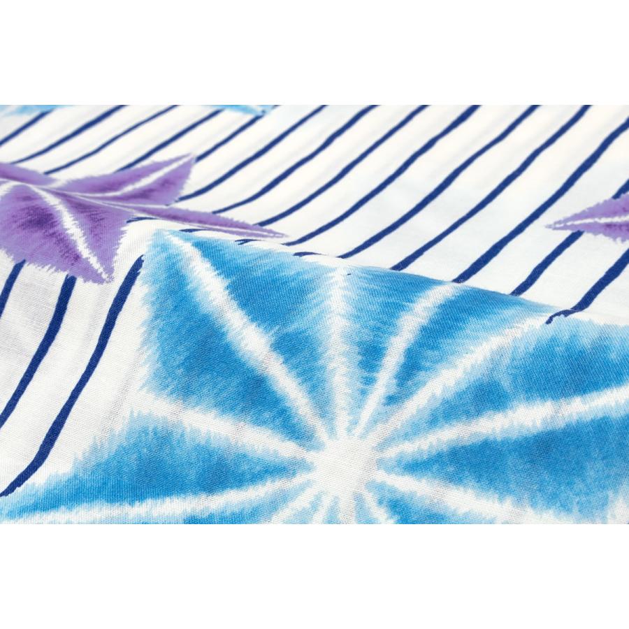 SOUBIEN（創美苑） 浴衣 レディース ホワイト 白 ブルー 青 パープル