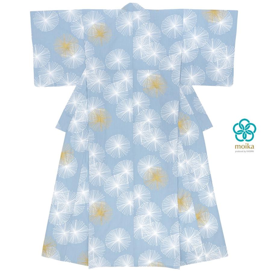 浴衣 レディース レトロ Moika ブルー 水色 花火 綿 変わり織り 夏祭り 花火大会 女性用 仕立て上がり 送料無料 Ykt02ad 3476 きもの館 創美苑 通販 Yahoo ショッピング