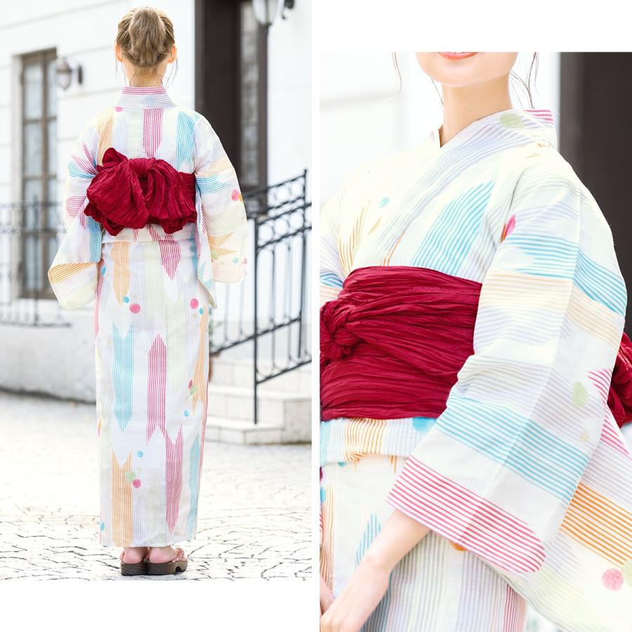 赤×水色 水玉 絞り 大人の兵児帯 ￼正絹 浴衣帯 帯飾り レトロポップ 総絞り 兵児帯 鬼シボ 6色 女の子 女児 男の子 男児 子供 ゆかた