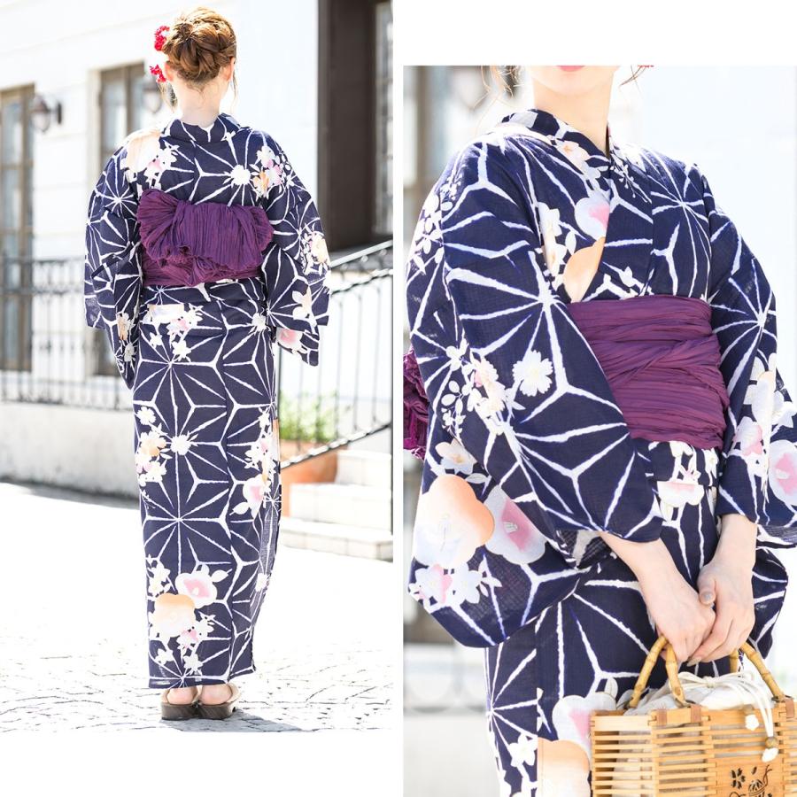SOUBIEN 浴衣 セット レディース 浴衣セット 大人 F 帯 夏 2点