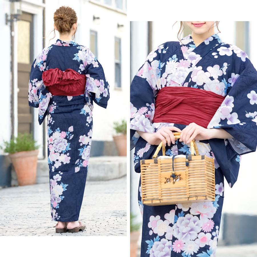 SOUBIEN 浴衣 セット レディース 浴衣セット 大人 F 帯 夏 2点