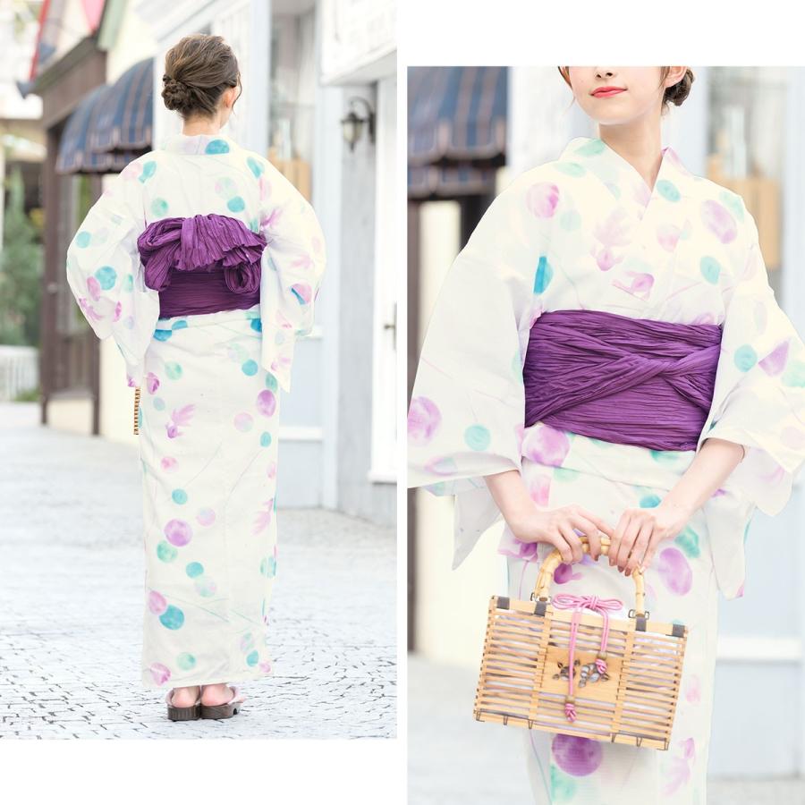 SOUBIEN 浴衣・帯セット SOUBIEN 浴衣 セット レディース 浴衣セット 半幅帯 大人 3点