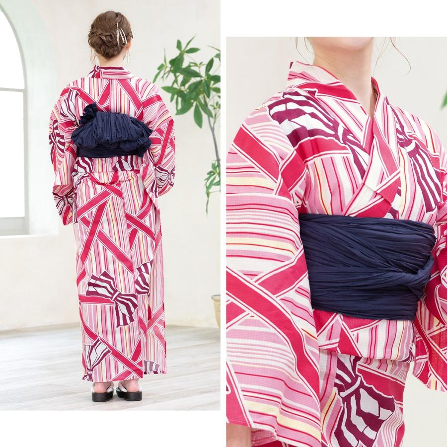 Xmiss 浴衣 セット レディース 浴衣セット 大人 F 帯 夏 2点