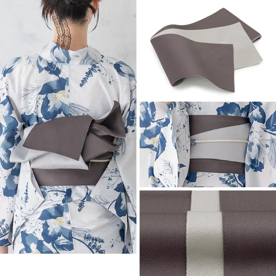 SOUBIEN 浴衣 セット レディース 浴衣セット 半幅帯 大人 3点