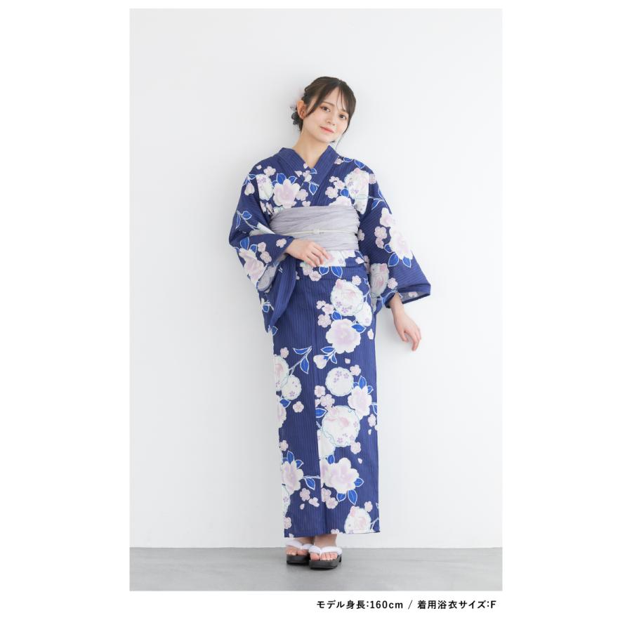 SOUBIEN 浴衣 レディース 浴衣セット 夏 大人 F 兵児帯 新作 3点