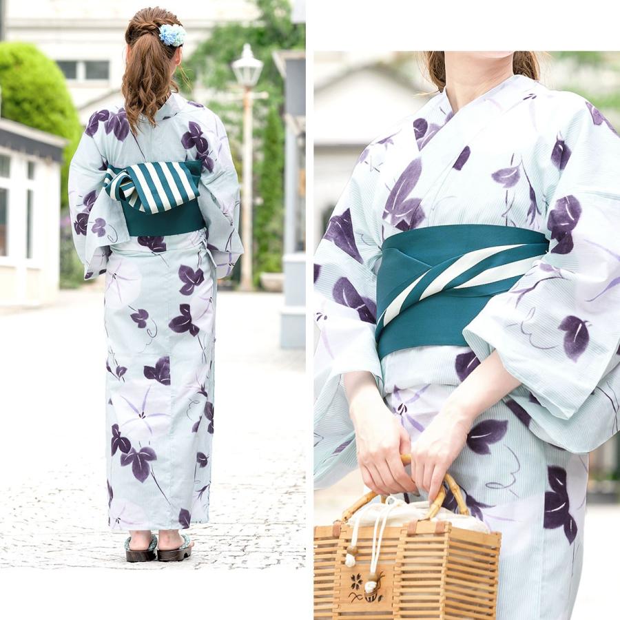 bonheur saisons 浴衣 レディース セット 作り帯 レトロ 浴衣