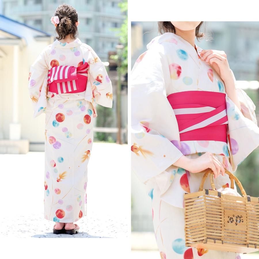 専用です☆アンティーク＊薄ピンクにポップな色合いの着物にだらりの帯セット 専用です☆アンティーク＊薄ピンクにポップな色合いの着物にだらりの