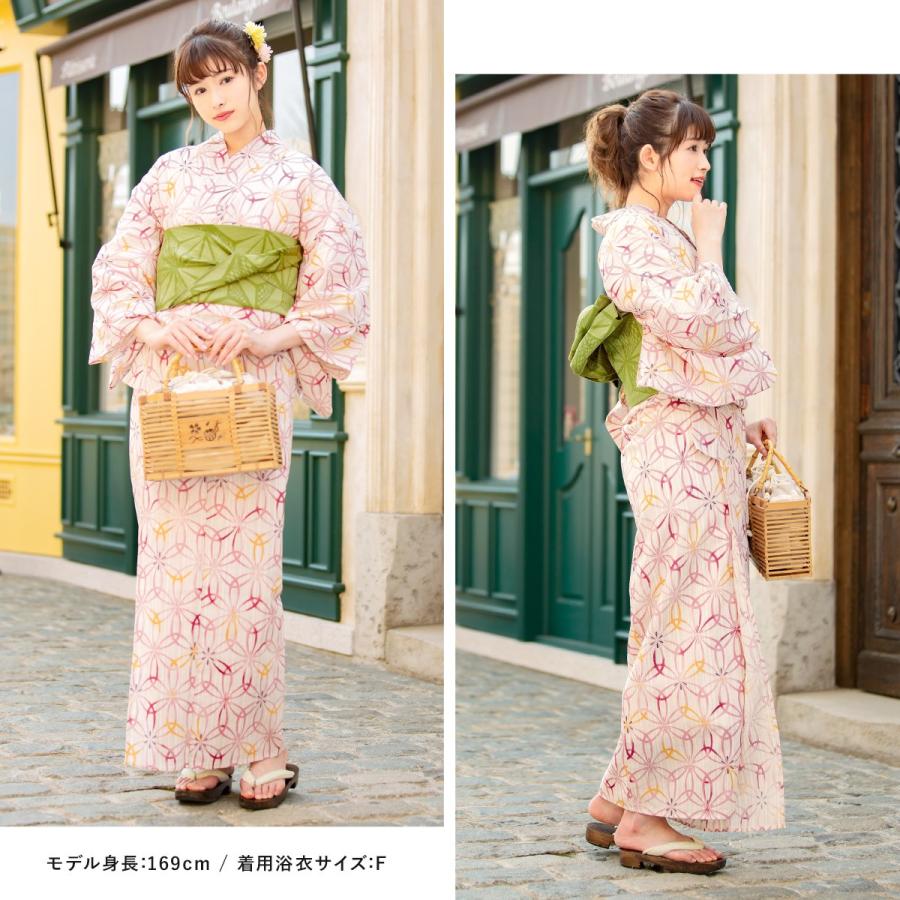 bonheur saisons（ボヌールセゾン） 浴衣セット 3点セット（浴衣/帯