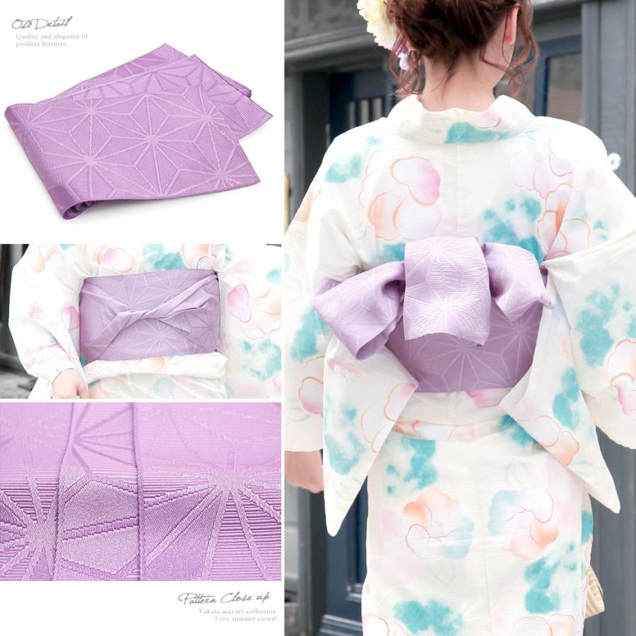新品浴衣◇ bonheur saisons　水色　椿柄 金ラメ入り SOUBIEN 浴衣 レディース 3点セット （浴衣/半幅帯/下駄